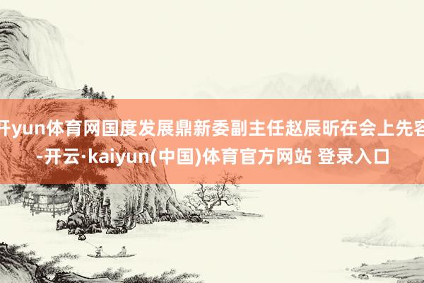 开yun体育网国度发展鼎新委副主任赵辰昕在会上先容-开云·kaiyun(中国)体育官方网站 登录入口